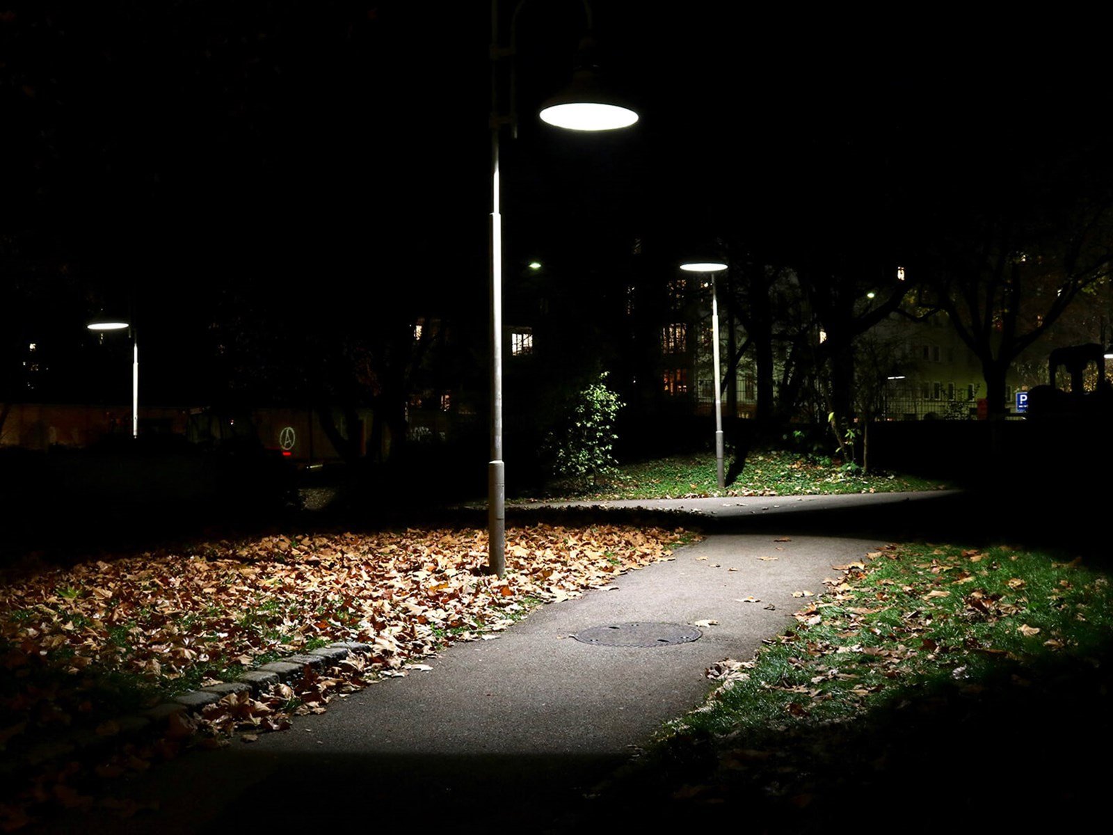 Gadelys oplyser stiområde om aftenen